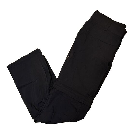 Womens Columbia Omni Shield Pants Size 6 SHORT Black Zip Off Bermuda Shorts 6P - Picture 1 of 10